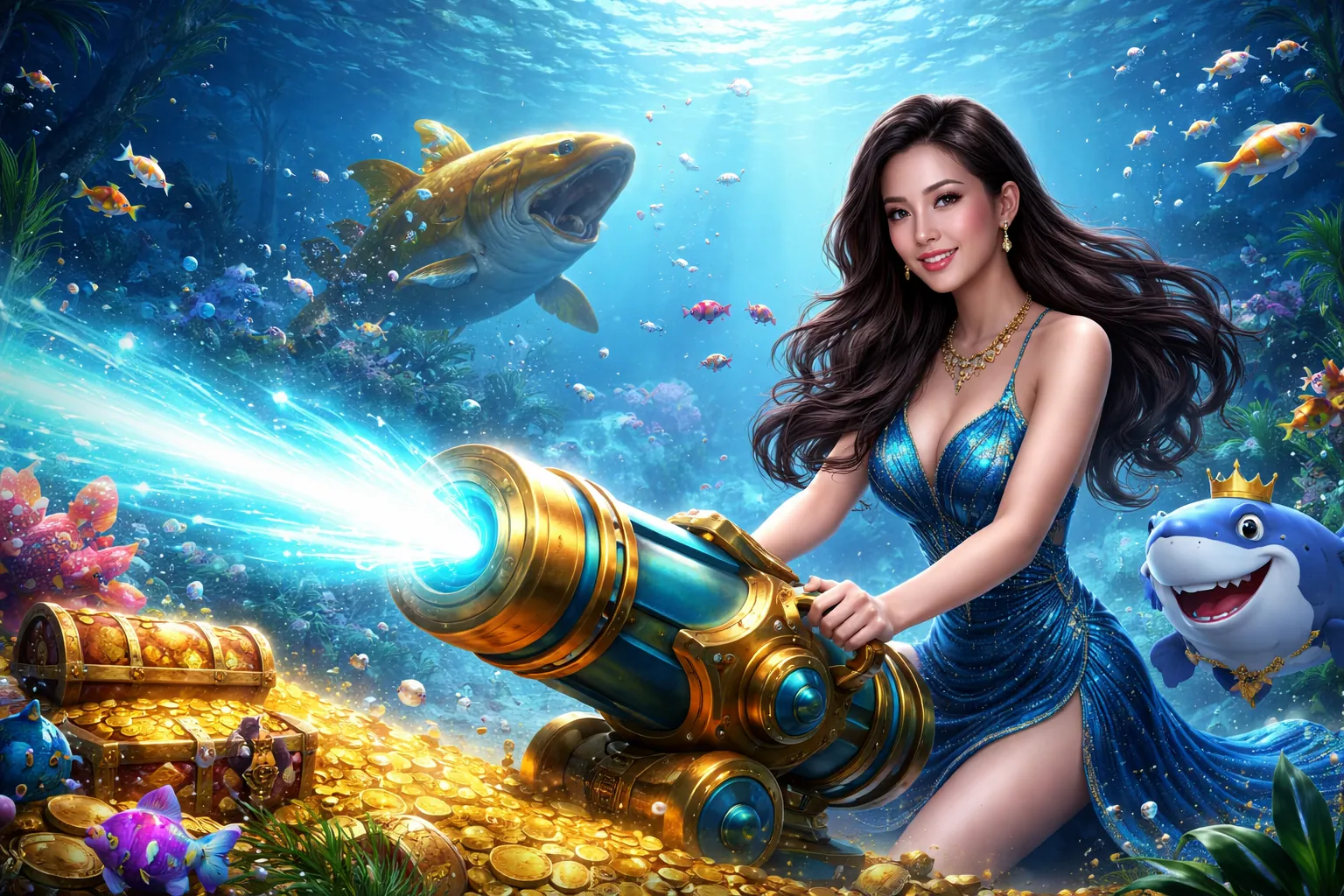 Giao diện trò chơi bắn cá 8Kbet CC với đồ họa sắc nét